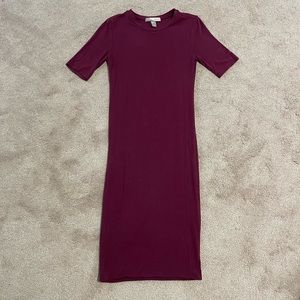 Forever 21 Contemporary Short Sleeve Midi Dress